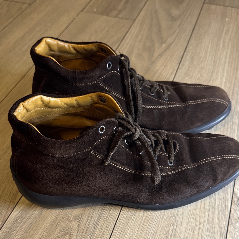 Men's Tod’s Brown Suede High-Top Shoes